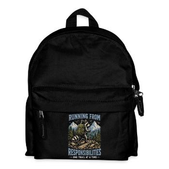 Running from Responsibilities-One Trail at a Time - Kids' Backpack - black - Front