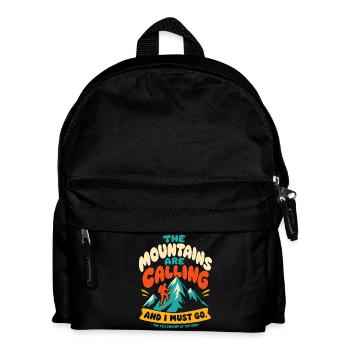 The Mountains Are Calling Hiking - Kids' Backpack - black - Front
