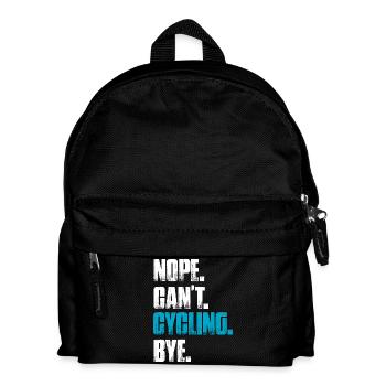 Nope can't cycling Fahrrad Mountainbike Downhill - Kinder Rucksack - Schwarz - Vorne