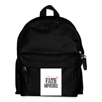 La foi pour rendre l’impossible - Sac à dos Enfant - noir - Devant