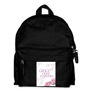 La grâce sur tout Cœur floral - Sac à dos Enfant - noir - Devant