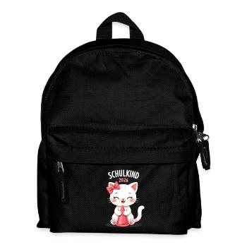 Schulkind 2026 Einschulung 2026 Schulanfang - Kinder Rucksack - Schwarz - Vorne