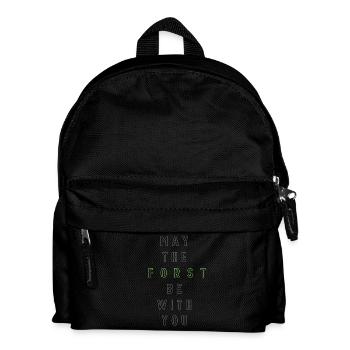 May the Forst be with you - (zentriert) - Kinder Rucksack - Schwarz - Vorne