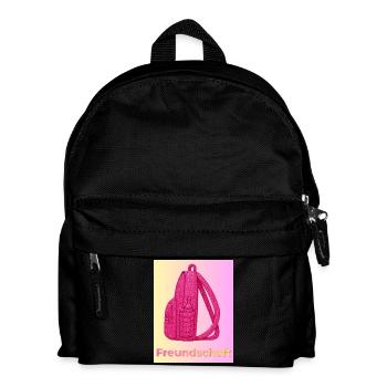 Freundschaft Glitzer Rucksack pink - Kinder Rucksack - Schwarz - Vorne