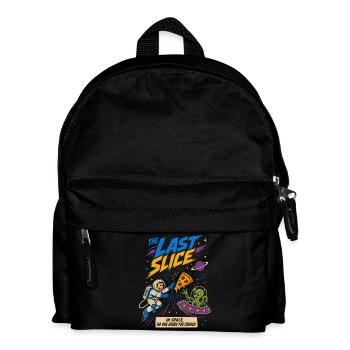 The last slice of pizza in space - Kids' Backpack - black - Front