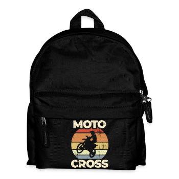 Motocross Retro Style - Kids' Backpack - black - Front