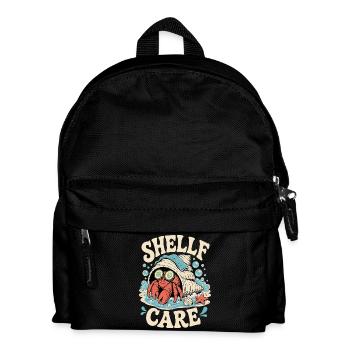 Shelf Care – Wellness Hermit Crab - Kids' Backpack - black - Front