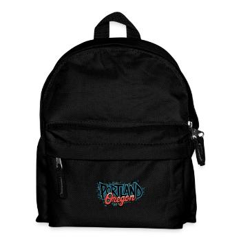 Oregon Portland Amerika Bundesstaat für Oregon - Kinder Rucksack - Schwarz - Vorne