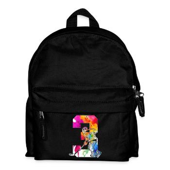NUMMER 3 EISHOCKEY 3. GEBURTSTAG - Kinder Rucksack - Schwarz - Vorne