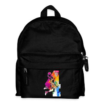 4. GEBURTSTAG BASKETBALL NUMMER 4 - Kinder Rucksack - Schwarz - Vorne