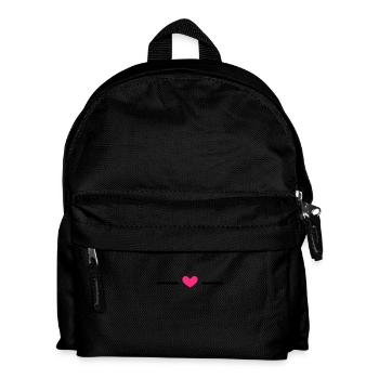 Linie Herz Ornament - Kinder Rucksack - Schwarz - Vorne