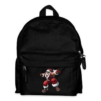 Boxer Weihnachtsmann - Kinder Rucksack - Schwarz - Vorne