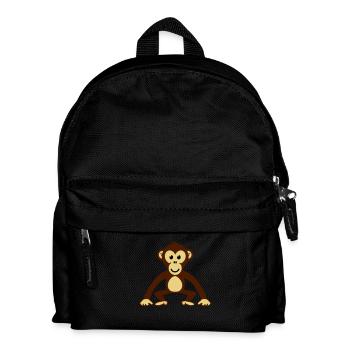monkey__f3 - Kinder Rucksack - Schwarz - Vorne