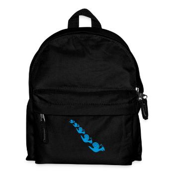 Happy Snails - Kinder Rucksack - Schwarz - Vorne