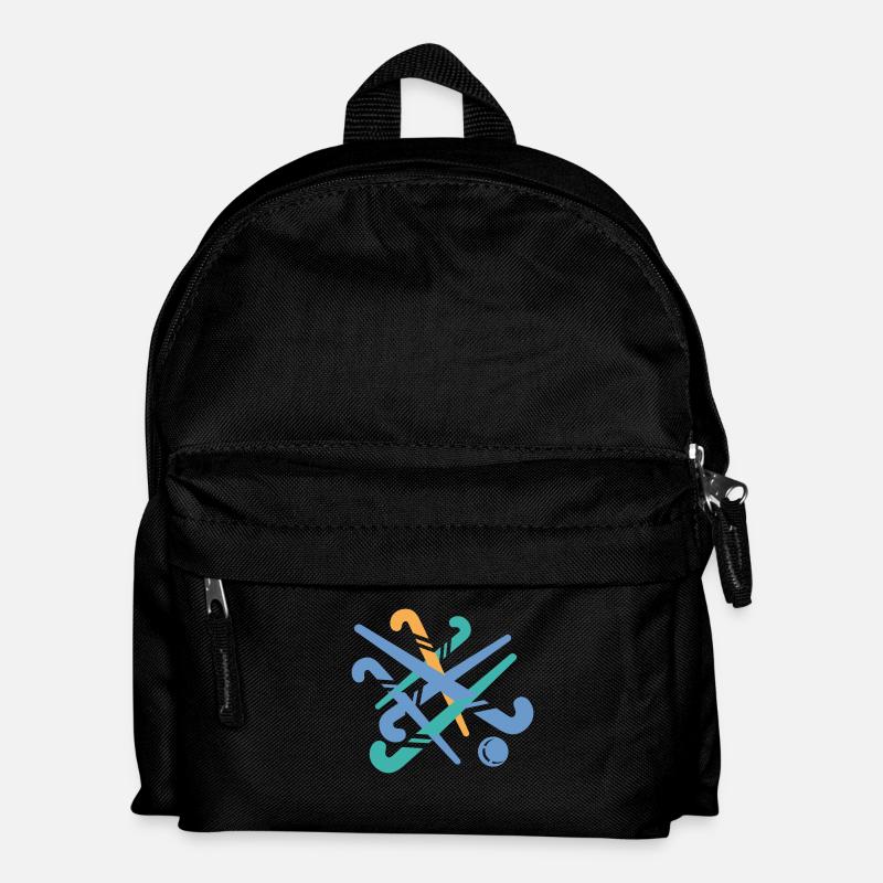 Hockeyschläger - Kinder Rucksack - Schwarz