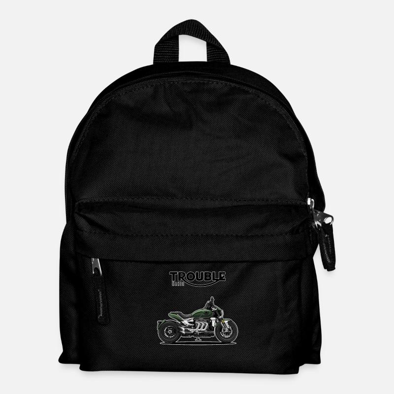 Cruiser // Custom // Motorcycle - Kids' Backpack - black