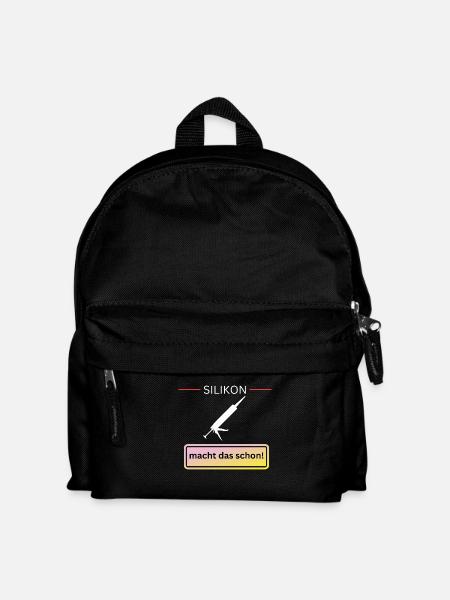 Silikon macht das schon - Kinder Rucksack - Schwarz