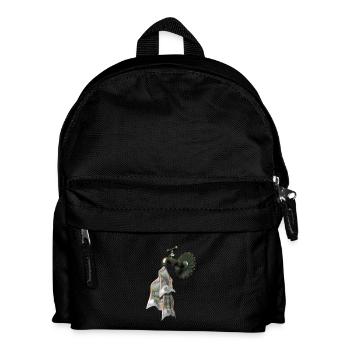 Geldhahn - Kinder Rucksack - Schwarz - Vorne