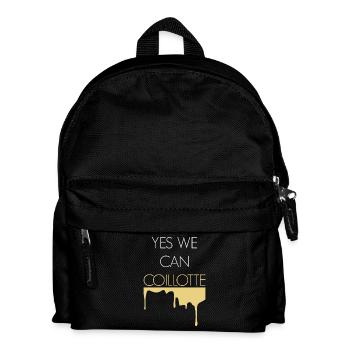 Yes We Can coillote - Sac à dos Enfant - noir - Devant