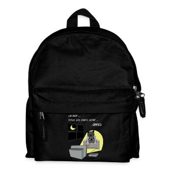 chats geeks - Sac à dos Enfant - noir - Devant