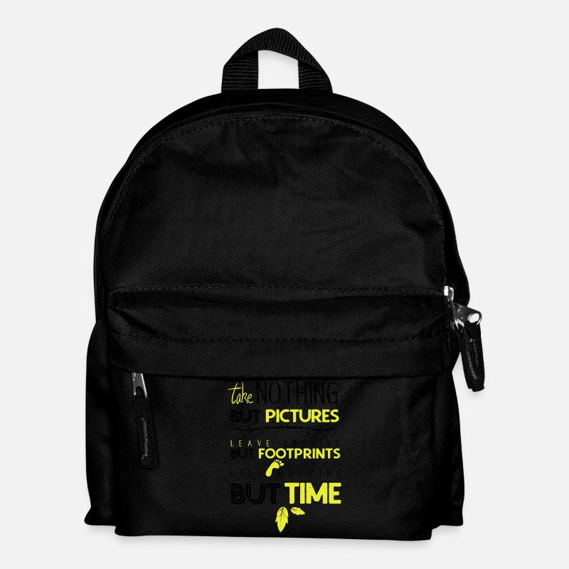 Leave nothing but footprints - Kids' Backpack - black