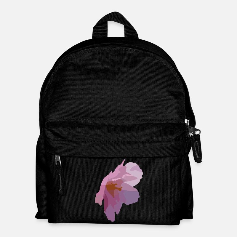 Blüten - Kinder Rucksack - Schwarz
