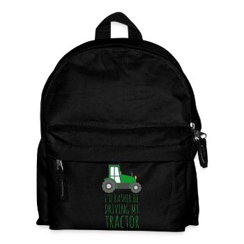 Agriculteur / PRODUCTEUR /: Je préfère roulerai - Sac à dos Enfant - noir - Devant