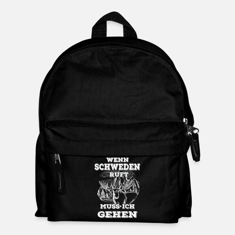 Wenn Schweden ruft - Kinder Rucksack - Schwarz