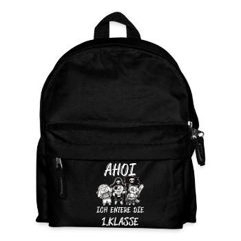 Schulanfänger Ahoi - Kinder Rucksack - Schwarz - Vorne