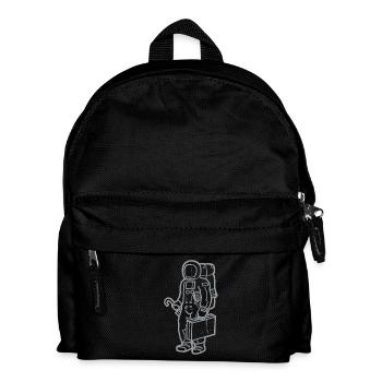 Spaceman in silver 2 - Kids' Backpack - black - Front