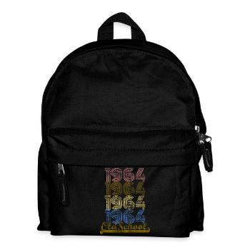 Old school 1964 vintage retro - Kids' Backpack - black - Front