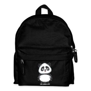 Panda Polygon - Kinder Rucksack - Schwarz - Vorne