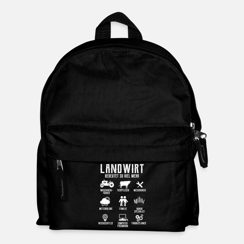 Landwirt - Kinder Rucksack - Schwarz
