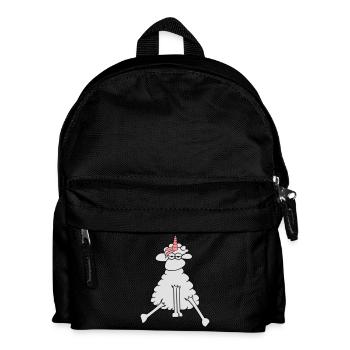 Einhorn locke - Kinder Rucksack - Schwarz - Vorne