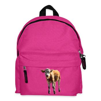 cow kuh calf kalb beef - Kinder Rucksack - Fuchsia - Vorne