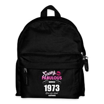 Sassy Fabulous Since 1973 - Kids' Backpack - black - Front