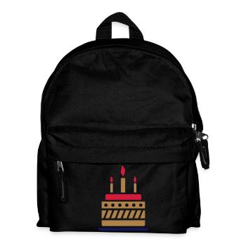 Cake pie birthday - Kids' Backpack - black - Front