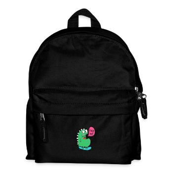 SkateboardMonster - Kinder Rucksack - Schwarz - Vorne