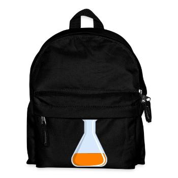reagenzglas flask tube experiment chemistry chemie - Kinder Rucksack - Schwarz - Vorne