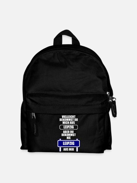 Leipzig Stadt Design - Kinder Rucksack - Schwarz
