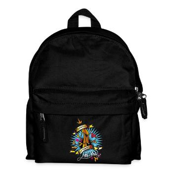 master of disaster white - Kids' Backpack - black - Front