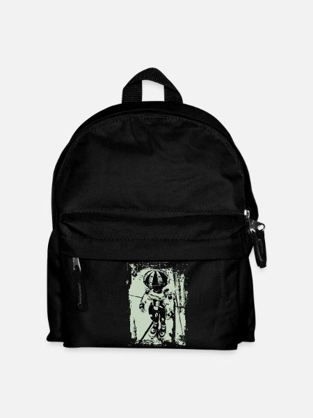 robo metal green - Kids' Backpack - black