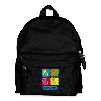 Bicycle Bike Bike Shirt - Kids' Backpack - black - Front