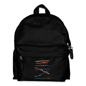 Line color - Kids' Backpack - black - Front