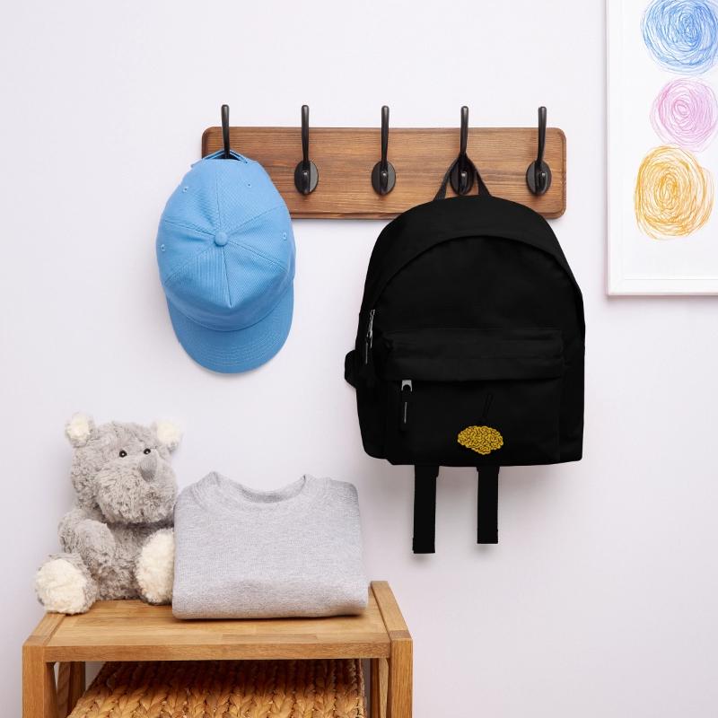 A brain with a fork Kids' Backpack