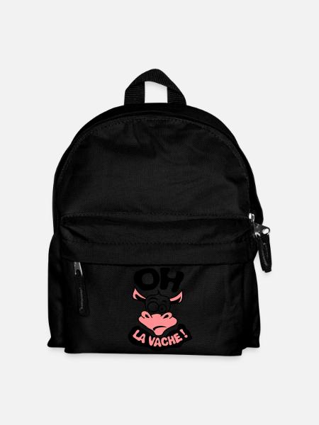 oh la vache expression citation exclamat - Sac à dos Enfant - noir