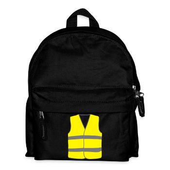 Gilet Jaune - Sac à dos Enfant - noir - Devant