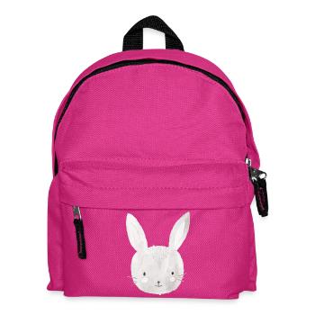 Hase Kaninchen Familie Osterhase - Kinder Rucksack - Fuchsia - Vorne