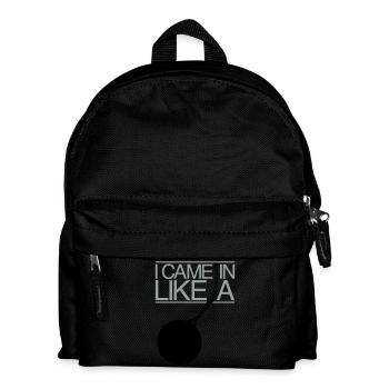 I Came In Like A Wrecking Ball - Kids' Backpack - black - Front
