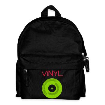 Vinyl - Kinder Rucksack - Schwarz - Vorne